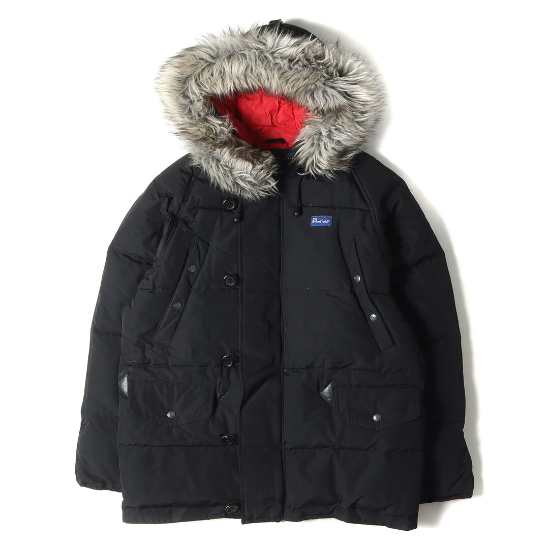 STUSSY ステューシー ジャケット サイズ:M Penfield ペンフィールド 60/40クロス N-3B ダウン ジャケット ブラック 黒 アウター ブルゾン コート コラボ【メンズ】ジャケット/アウター