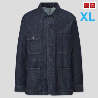 ユニクロ(UNIQLO)の【新品未使用タグ付き‼️】UNIQLO　デニムウォッシュユーティリティジャケット(Gジャン/デニムジャケット)