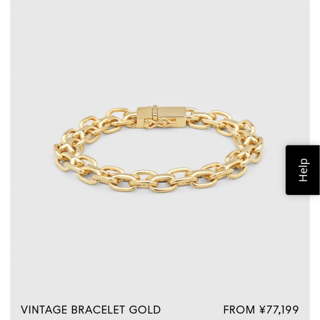 TOM WOOD - 新品 TOMWOOD Vintage Chain Gold Braceletの通販 by よし