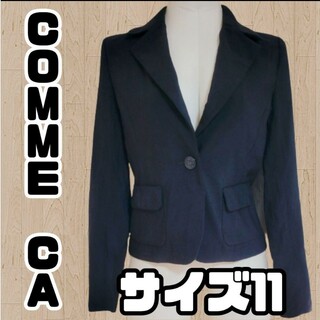 コムサイズム(COMME CA ISM)の【USED】COMME CA＊ジャケット＊テーラード＊ネイビー＊11＊コムサ(テーラードジャケット)