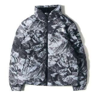 ザノースフェイス(THE NORTH FACE)のTHE NORTH FACE ノースフェイス ジャケット サイズ:M 海外限定 マウンテン柄 アスペン オンボール 中綿 ジャケット NOVELTY ASPEN EX ON BALL JACKET NJ3NN63A ブラック グレー系 韓国企画 アウター ブルゾン【メンズ】【中古】(その他)