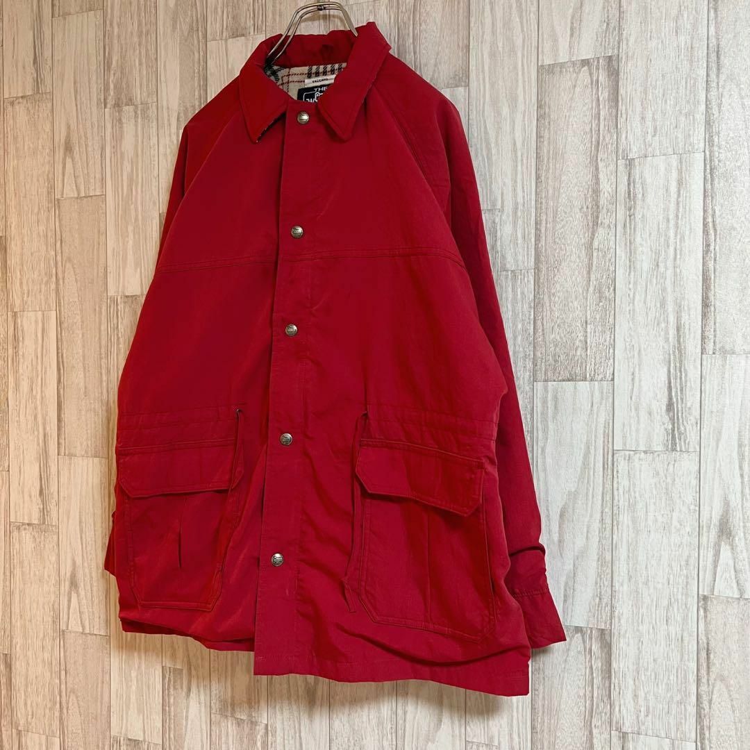 WOOLRICH(ウールリッチ)のウールリッチワークジャケット　アメリカ製　ヴィンテージ　赤　ビックシルエット レディースのジャケット/アウター(その他)の商品写真