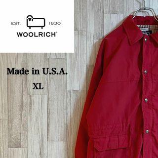 ウールリッチ(WOOLRICH)のウールリッチワークジャケット　アメリカ製　ヴィンテージ　赤　ビックシルエット(その他)