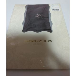 ストロベリーフィールズ(STRAWBERRY-FIELDS)のストロベリーフィルズ　ワンポイントリボンつま先スルータイツ　ブラック(タイツ/ストッキング)