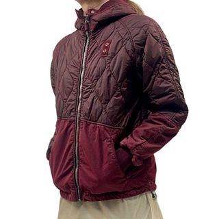 新品 Blauer ブラウアー 後染め キルティング ジップ フード ジャケット(ナイロンジャケット)