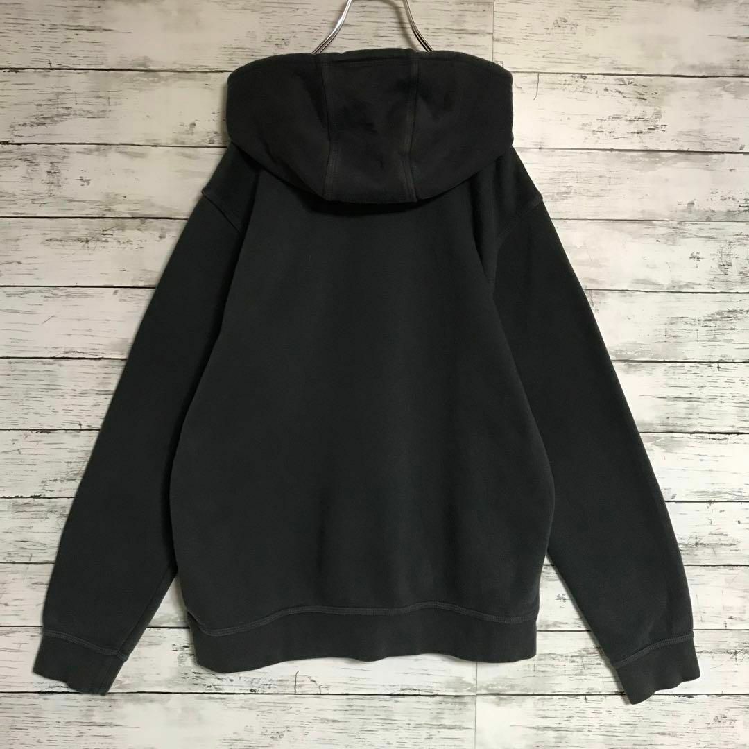 NIKE - 【センター刺繍ロゴ】ナイキ プリントパーカー グレー 色落ち感
