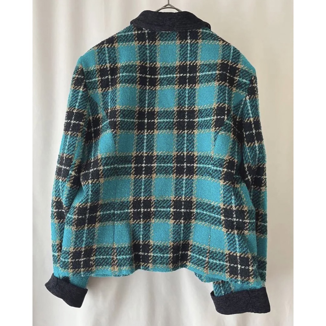 90s ヴィンテージ チェック ダブルブレスト ジャケット