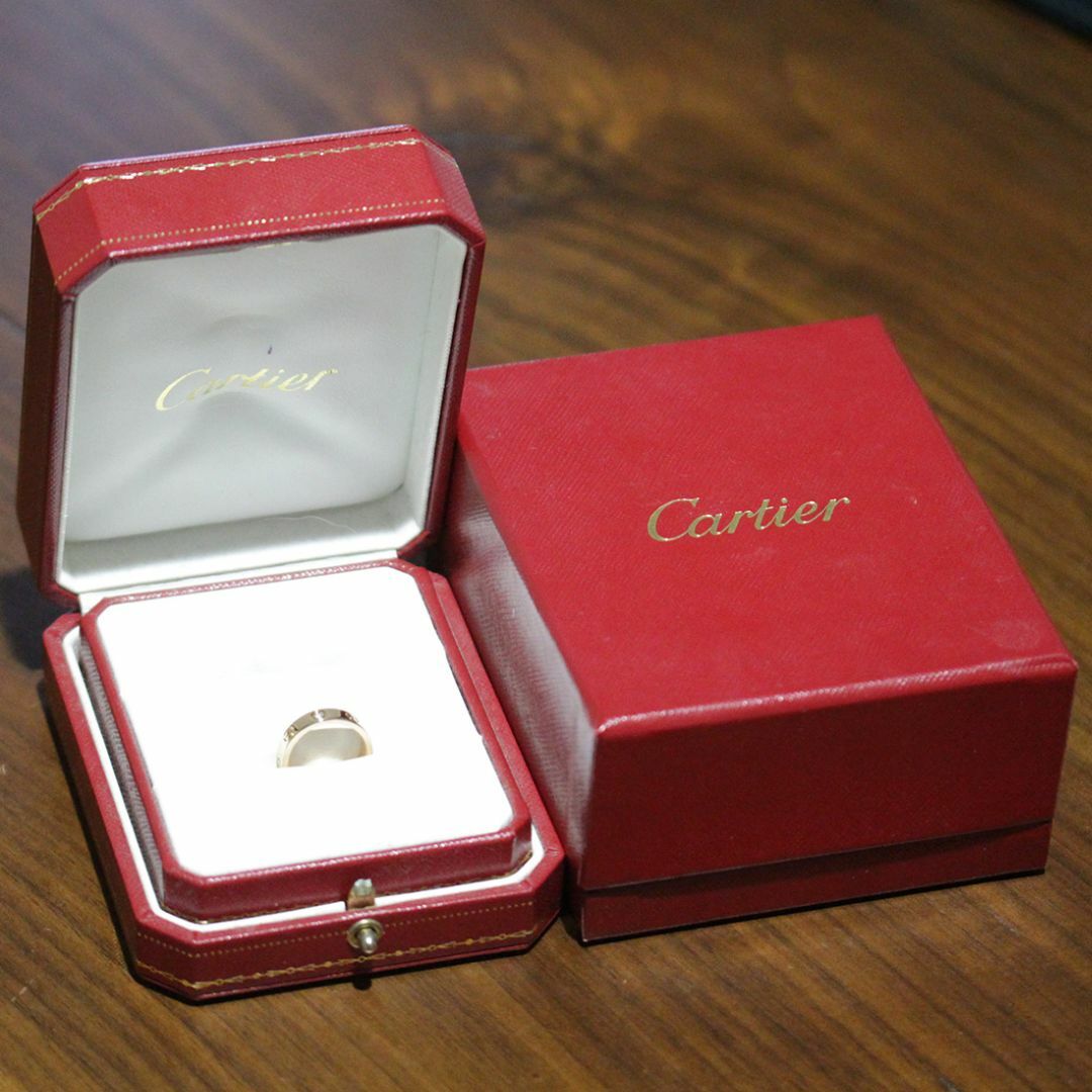 Cartier(カルティエ)のカルティエ Cartier ミニラブ ダイヤ リング 6号 K18PG ペア箱 レディースのアクセサリー(リング(指輪))の商品写真