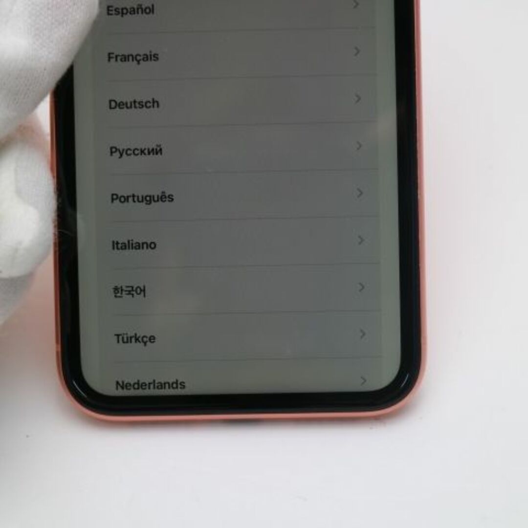 iPhone - 超美品 SIMフリー iPhoneXR 64GB コーラル ピンク の通販 by
