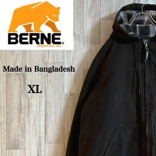 ベルンダックジャケット　バングラデシュ製　ビックシルエット　ジップアップ　ロゴ(ブルゾン)