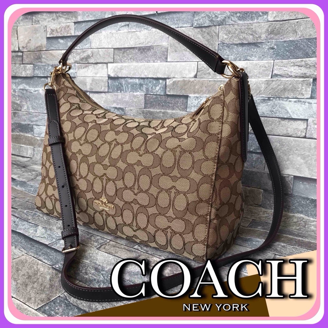 約24cmマチコーチ COACH バッグ シグネチャー ショルダーバッグ レディース