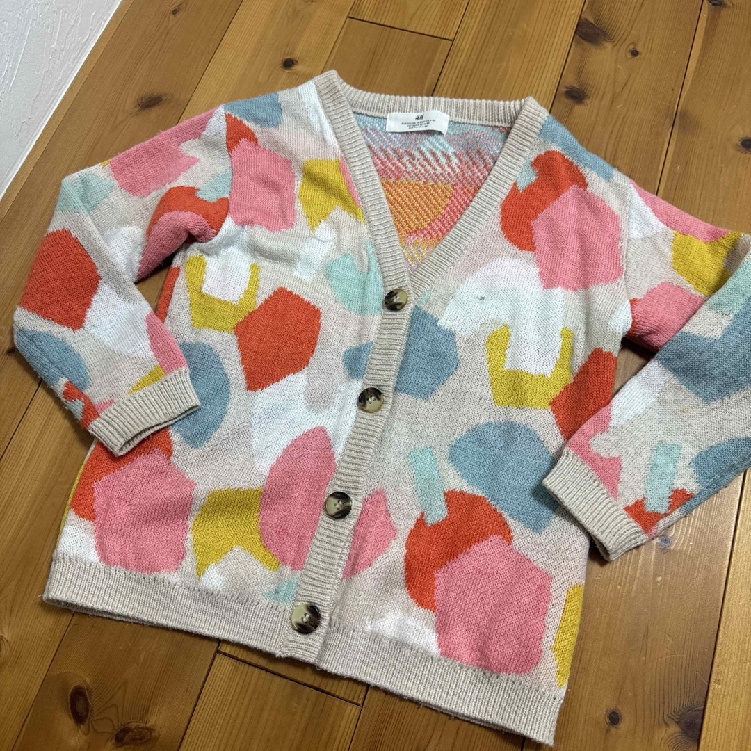 H&M - H&M kids カラフル ニットカーディガン エイチアンドエム ZARAの ...