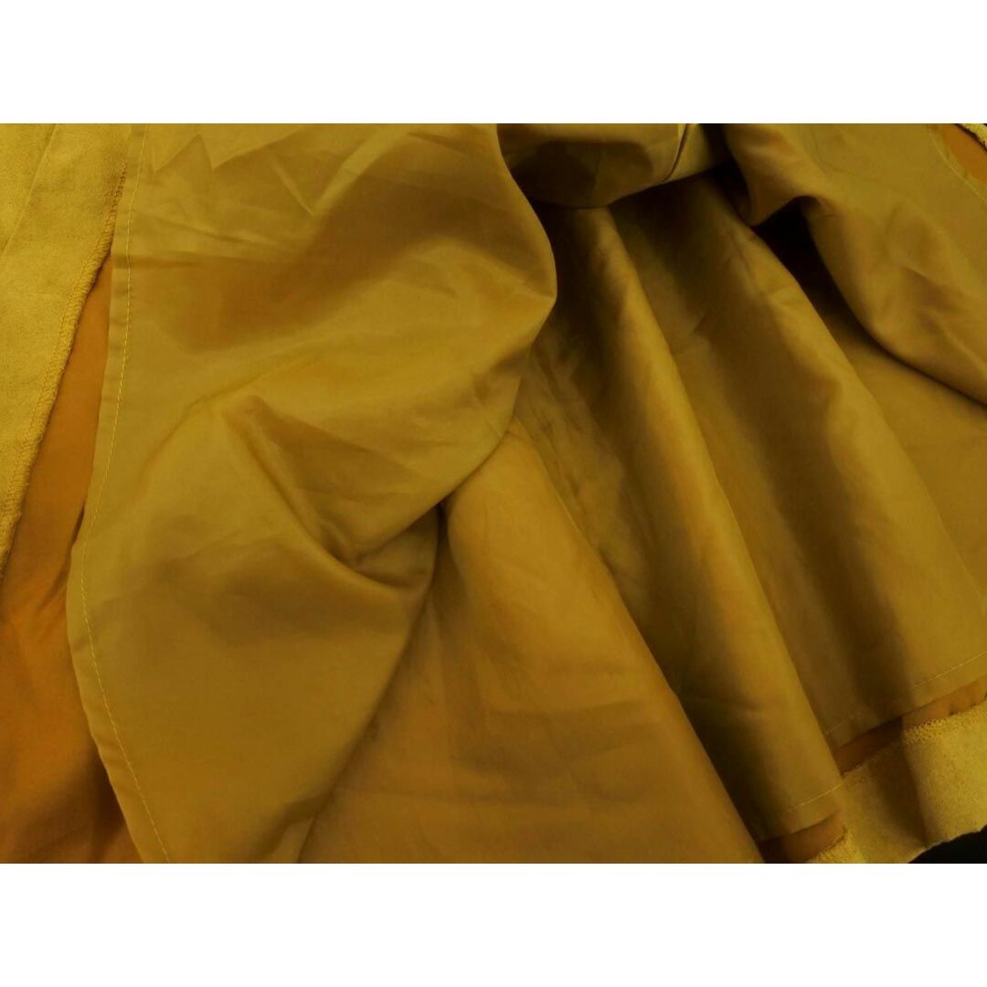 aquagirl(アクアガール)のAG by aquagirl エージーバイアクアガール スウェード調 フレア スカート sizeS/黄 ◇■ レディース レディースのスカート(ロングスカート)の商品写真