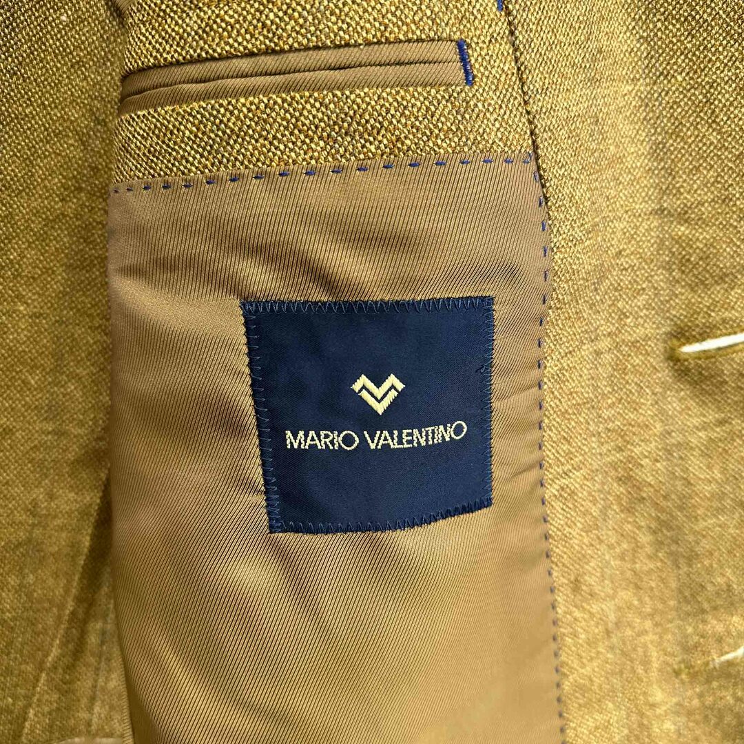MARIO VALENTINO マリオヴァレンティノ テーラードジャケット イエロー系 サイズ90A4 アウター メンズ ヴィンテージ 6 メンズのジャケット/アウター(テーラードジャケット)の商品写真