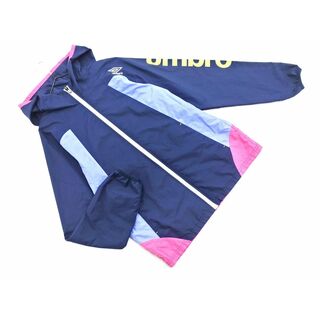 アンブロ(UMBRO)のumbro アンブロ ウインドブレーカー パーカー ジャケット sizeS/紺ｘ青ｘピンク ◇■ レディース(その他)