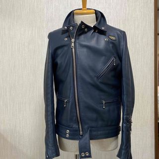 ルイスレザー(Lewis Leathers)のLewis leathers Cyclone  タイトフィットカウ　ネイビ(ライダースジャケット)