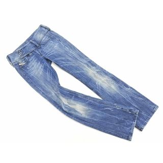 ディーゼル(DIESEL)のDIESEL ディーゼル CHEROCK USED加工 ボタンフライ ブーツカット デニムパンツ size24/青 ■■ レディース(デニム/ジーンズ)