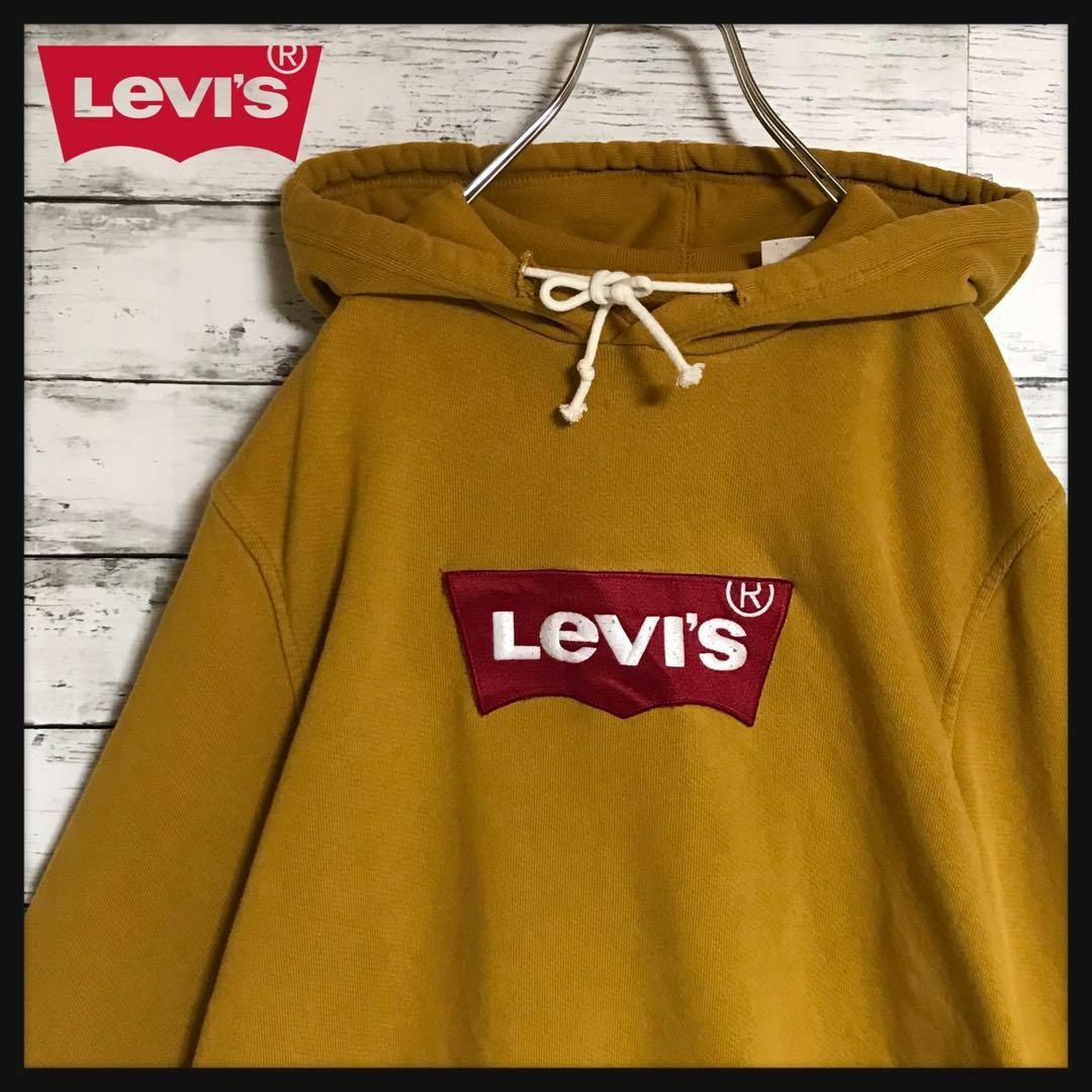 Levi's(リーバイス)の【人気カラー】リーバイス ビックロゴパーカー からし色 人気定番 H532 メンズのトップス(パーカー)の商品写真