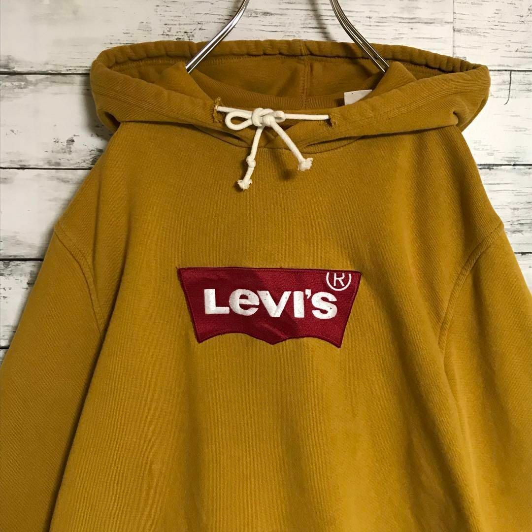 Levi's(リーバイス)の【人気カラー】リーバイス ビックロゴパーカー からし色 人気定番 H532 メンズのトップス(パーカー)の商品写真