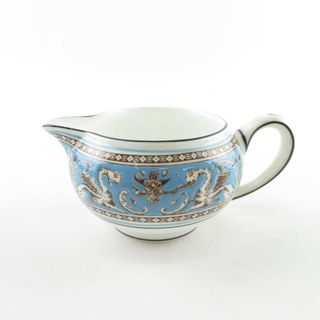 ウェッジウッド(WEDGWOOD)の美品 WEDGWOOD ウェッジウッド フロレンティーンターコイズ クリーマー 1点 クリーム ミルク ジャグ SU4574X (その他)