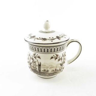 ウェッジウッド(WEDGWOOD)の美品 WEDGWOOD ウェッジウッド GENIUS ジーニアスコレクション クリームカップ 1客 フロッグサービス 蓋付き レア 希少 SY7488E (その他)