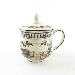 ウェッジウッド(WEDGWOOD)の美品 WEDGWOOD ウェッジウッド GENIUS ジーニアスコレクション クリームカップ 1客 フロッグサービス 蓋付き レア 希少 SY7489E (その他)