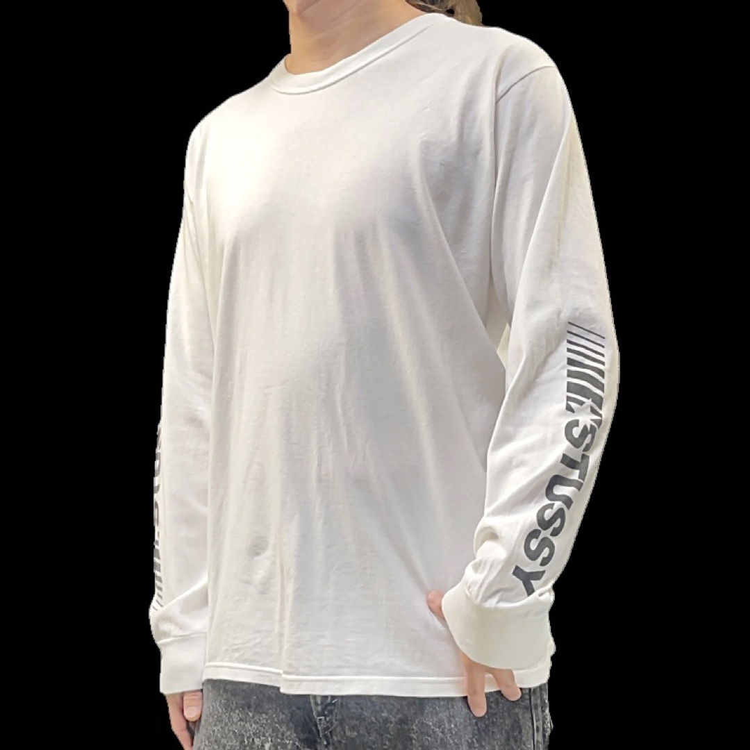 STUSSY(ステューシー)の中古 STUSSY 星スター 袖スリーブ ブランド ロゴ 無地 シンプル ロンT メンズのトップス(Tシャツ/カットソー(七分/長袖))の商品写真