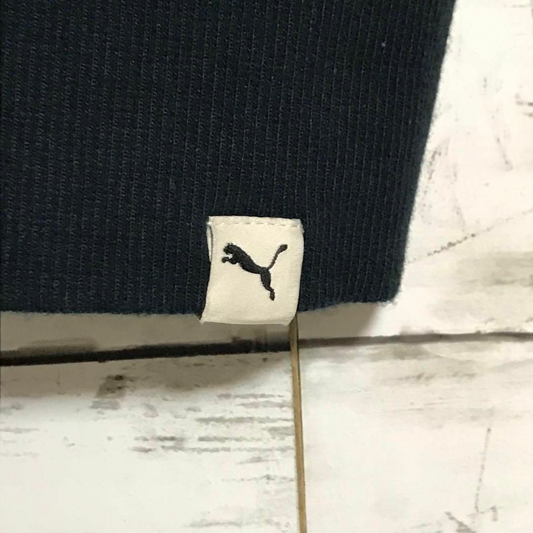 PUMA(プーマ)の【バイカラー】プーマ　刺繍ロゴ入りスウェット　美品　裏フリース　H526 メンズのトップス(スウェット)の商品写真