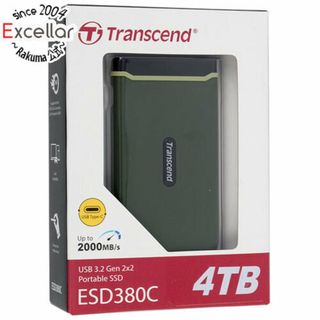 トランセンド(Transcend)のTranscend製　ポータブルSSD TS4TESD380C　ミリタリーグリーン　4TB(PC周辺機器)