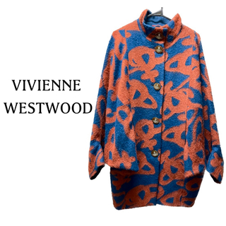 Vivienne Westwood - ヴィヴィアンウエストウッド【美品】《希少》オーブ柄 ドルマン ウール コート