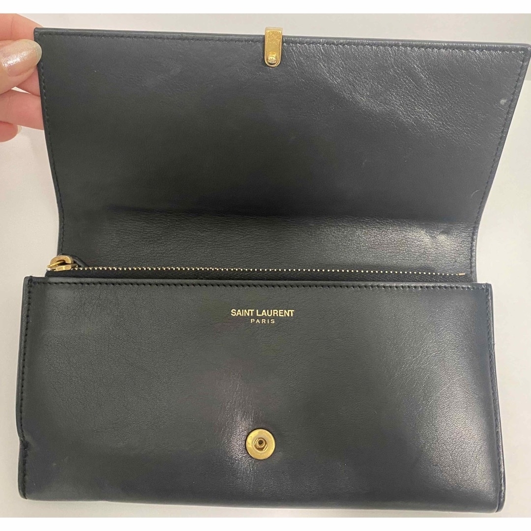 Yves Saint Laurent - イヴサンローラン長財布(ゴールド金具)の通販 by
