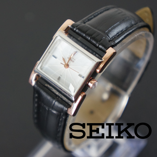 セイコー(SEIKO)の【稼働美品】SEIKO WIRED　カットガラス　新品ベルト　電池交換済(腕時計)