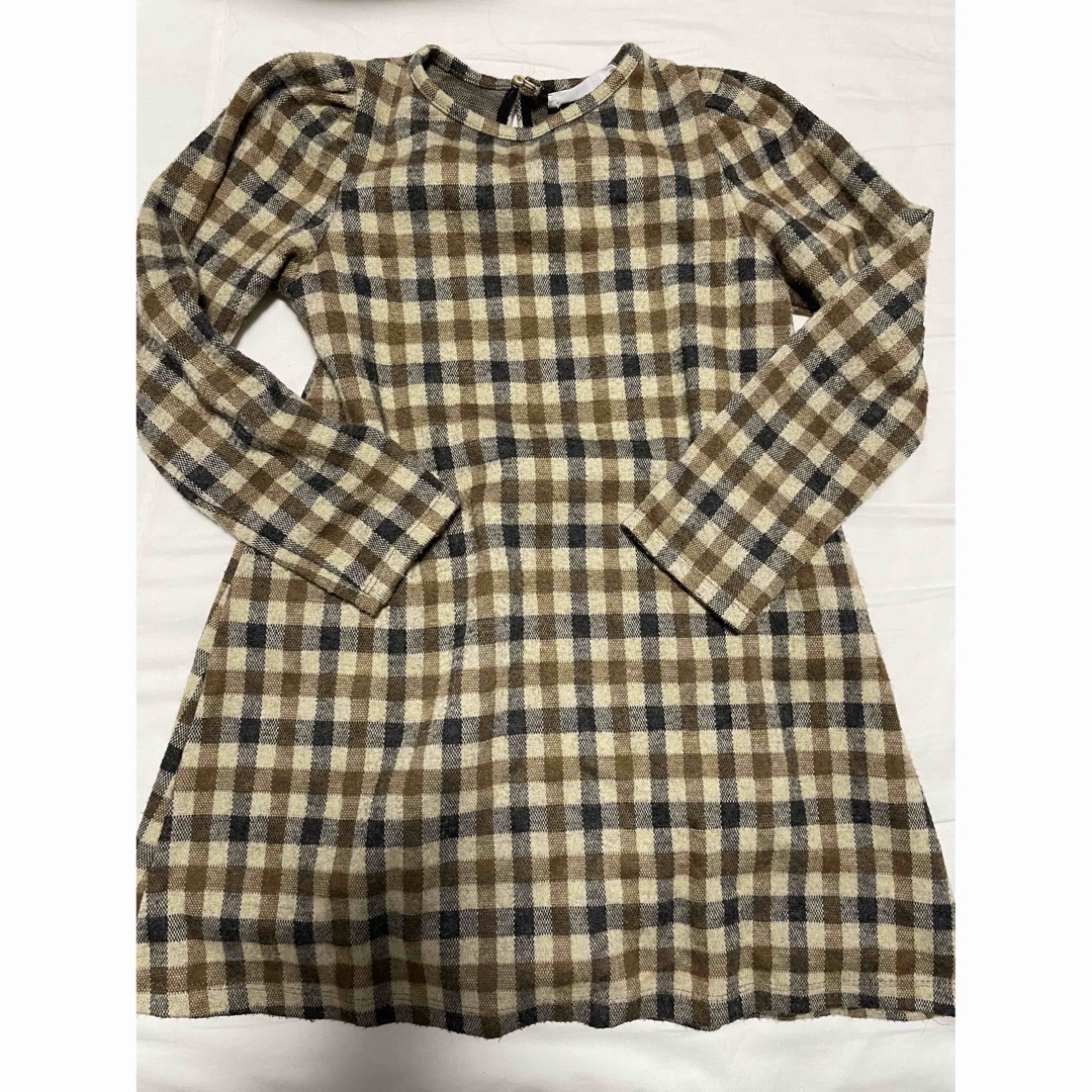 ZARA KIDS(ザラキッズ)のZARAkids チェックワンピース キッズ/ベビー/マタニティのキッズ服女の子用(90cm~)(ワンピース)の商品写真