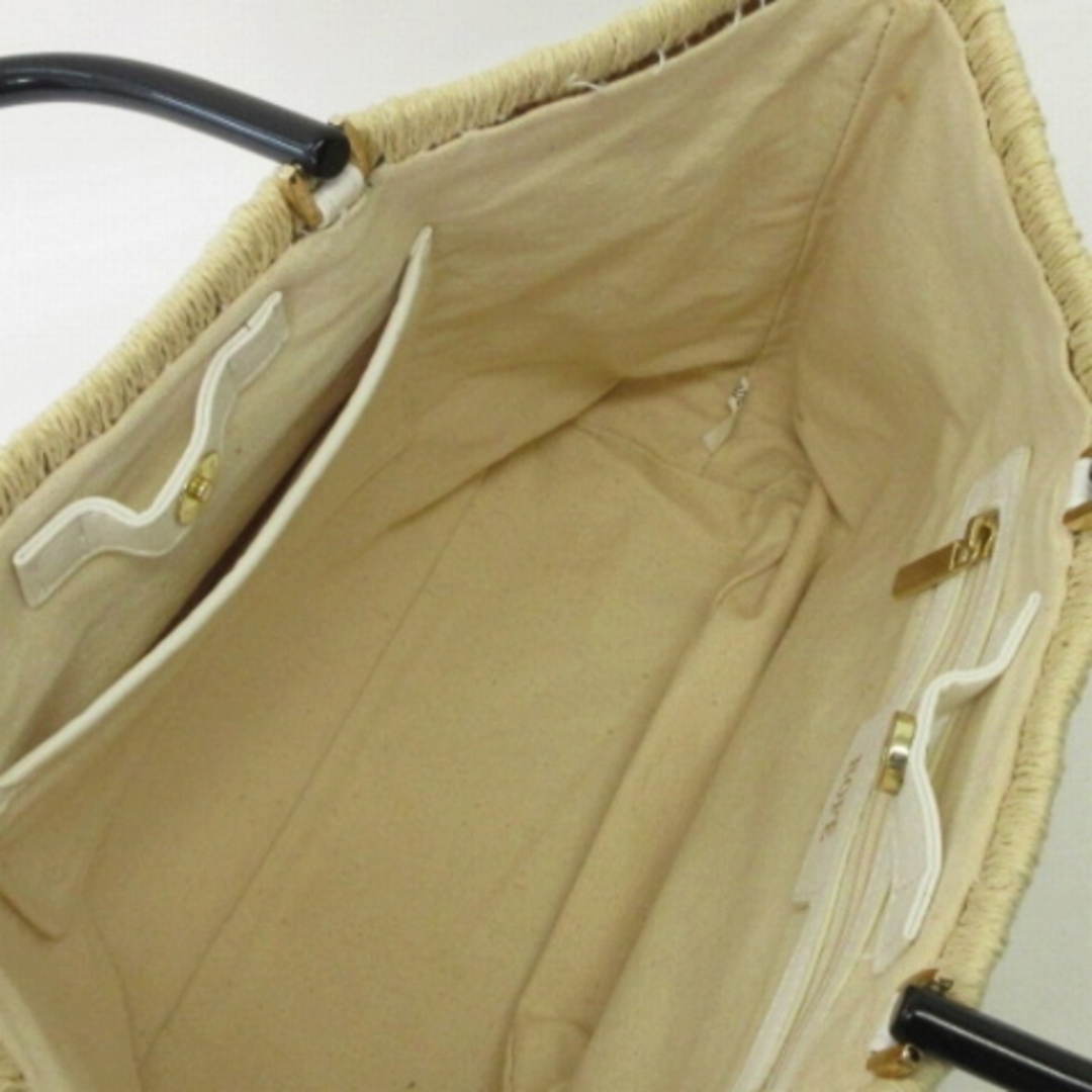 ROPE’(ロペ)のロペ ROPE ハンドバッグ バスケット カゴ 麦わら ナチュラル ブラック レディースのバッグ(ハンドバッグ)の商品写真