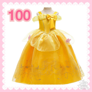 100 ベル ドレス プリンセスドレス 美女と野獣 ディズニー クリスマス(ワンピース)