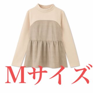 シマムラ(しまむら)のMサイズ　中茶　ブラウン　ビスチェレイヤードプルオーバー　tal by yumi(カットソー(長袖/七分))