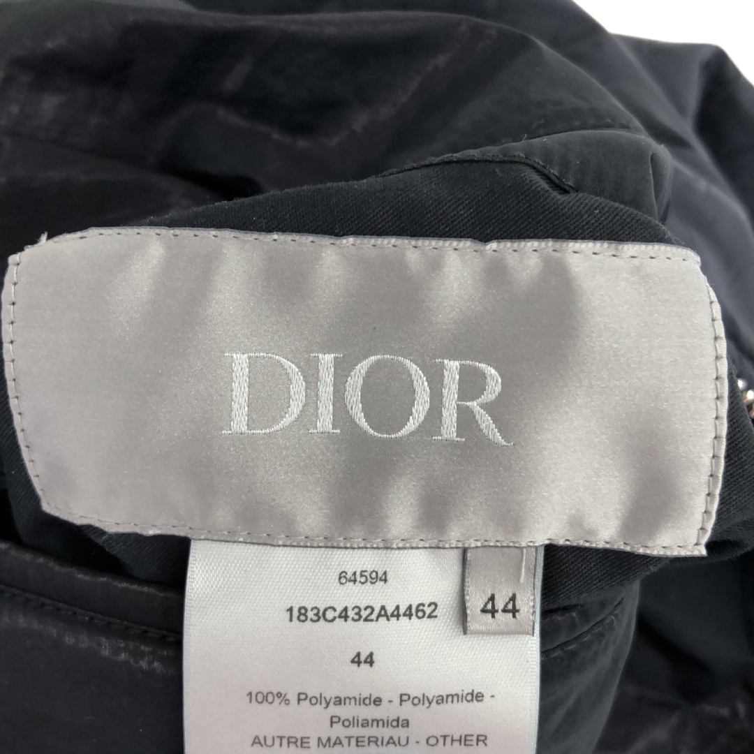 Dior(ディオール)のDior ディオール ブルゾン ボンバー ジャケット 黒 ブラック ネイビー リバーシブル ディオール柄 183C432A4462 サイズ44 メンズ アパレル メンズのジャケット/アウター(ブルゾン)の商品写真