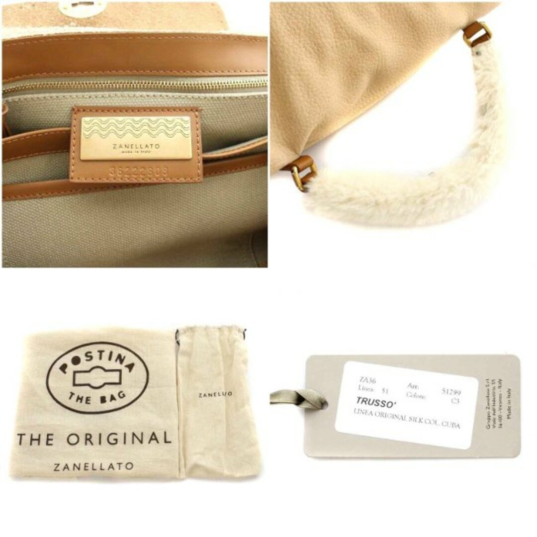 ZANELLATO(ザネラート)のザネラート POSTINA バッグ S ベージュ 白 茶 36222808 レディースのバッグ(ショルダーバッグ)の商品写真