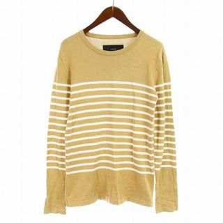 エイケイエム(AKM)のAKM border crew-neck knit ニット 長袖 L K098(ニット/セーター)