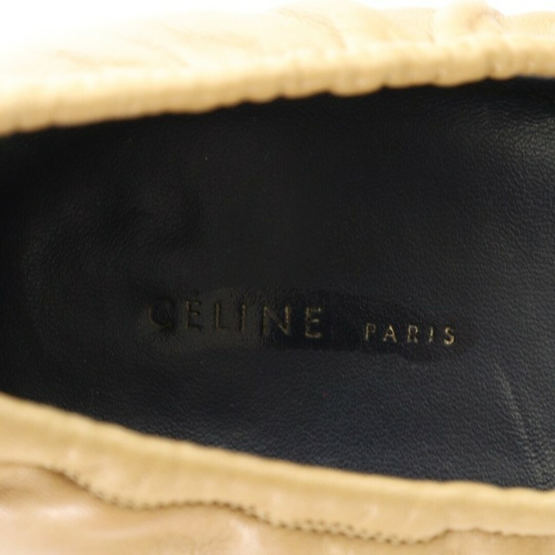 celine(セリーヌ)のセリーヌ パンプス レザー ウッドヒール 35.5 22.5cm 茶 ブラウン レディースの靴/シューズ(ハイヒール/パンプス)の商品写真