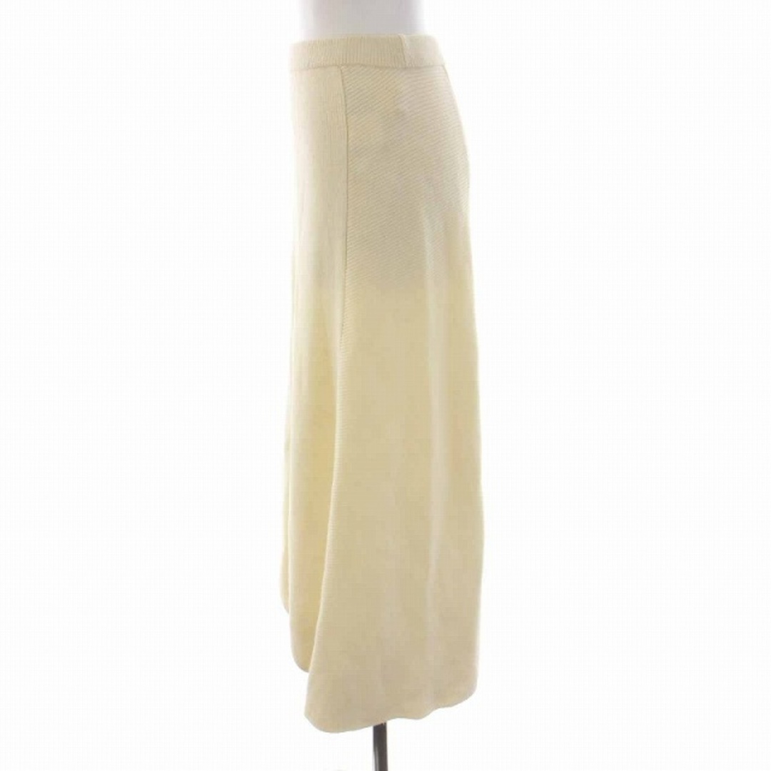TOMORROWLAND(トゥモローランド)のトゥモローランド ニット スカート ロング ウール混 34 S 白 アイボリー レディースのスカート(ロングスカート)の商品写真