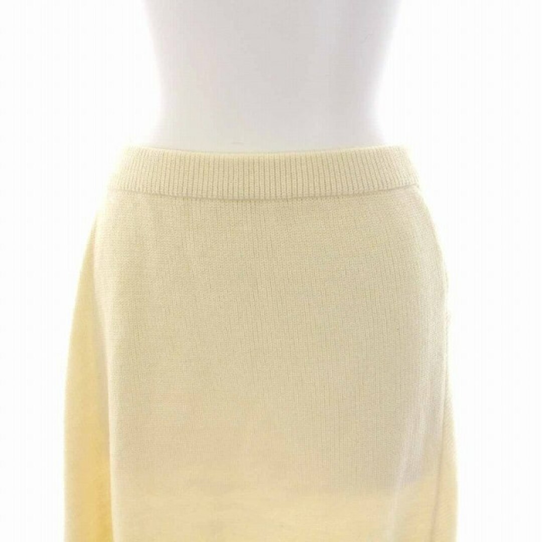 TOMORROWLAND(トゥモローランド)のトゥモローランド ニット スカート ロング ウール混 34 S 白 アイボリー レディースのスカート(ロングスカート)の商品写真