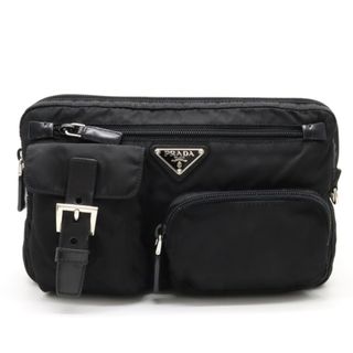 PRADA - 新品 PRADA プラダ TESSUTO POCKET ウエストポーチ ブラックの ...