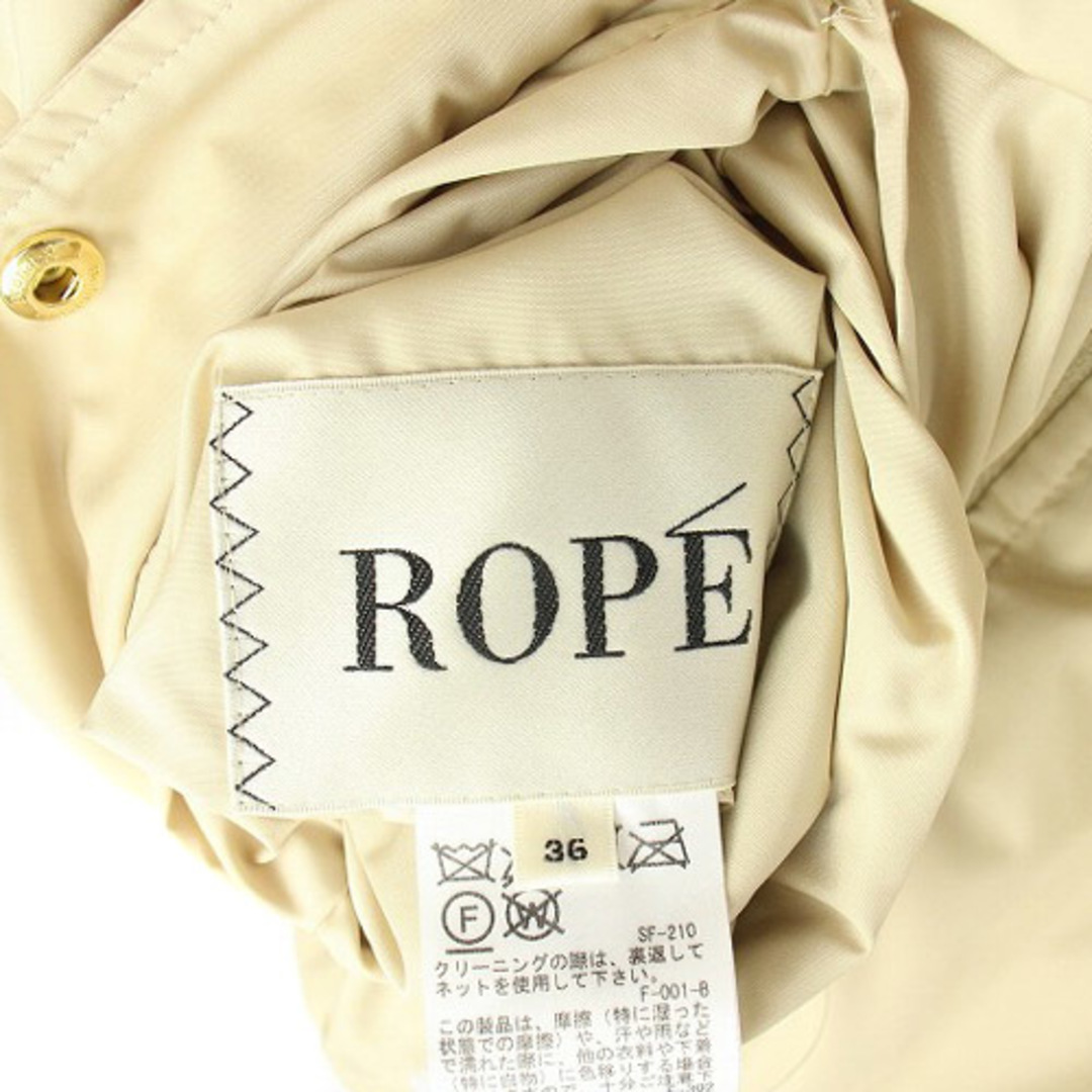 ROPE' - ロペ バイカラーリバーシブル ダウンコート 36 S べージュの