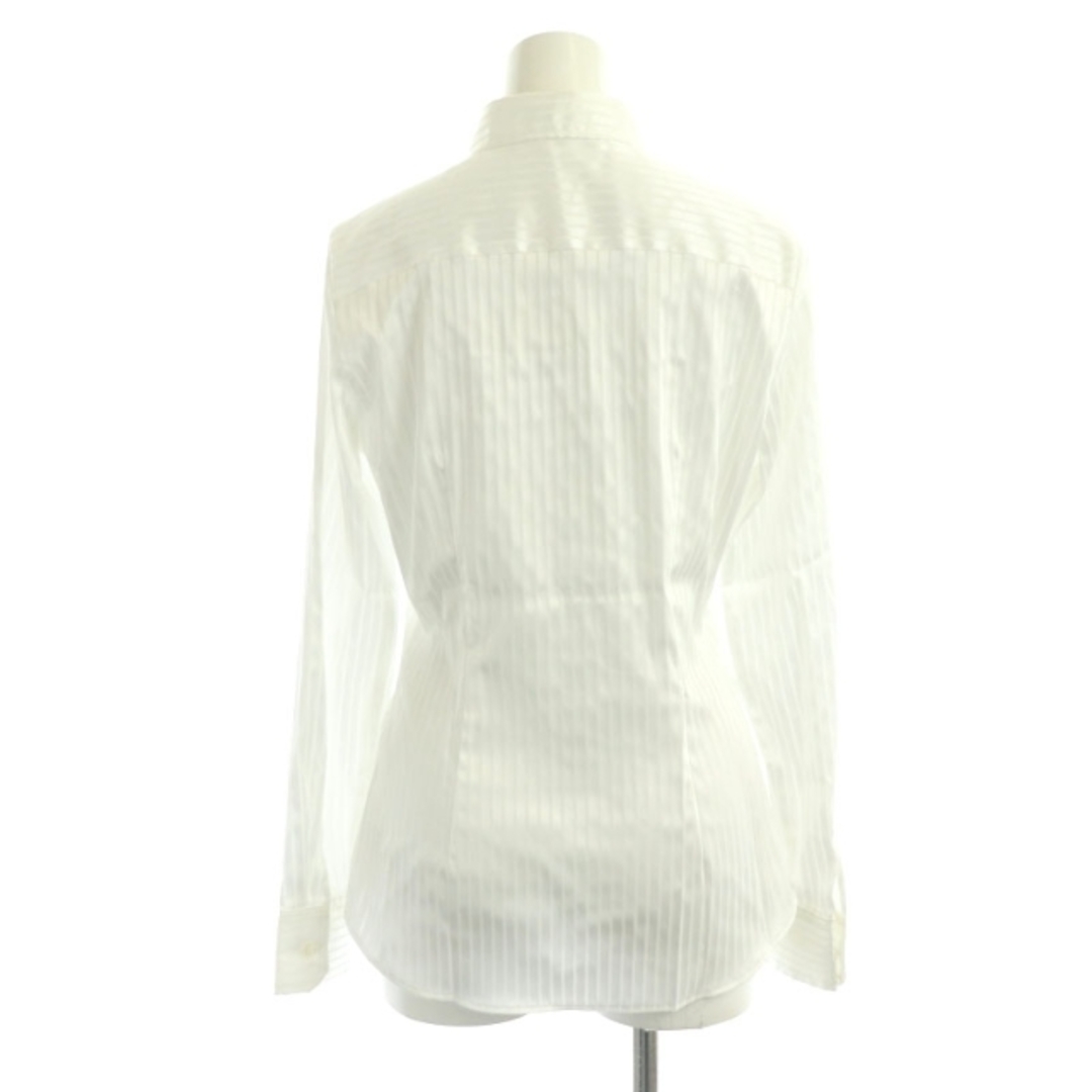 ナラカミーチェ サテンシャツ ブラウス 長袖 前開き 0 白 ホワイト レディースのトップス(シャツ/ブラウス(長袖/七分))の商品写真