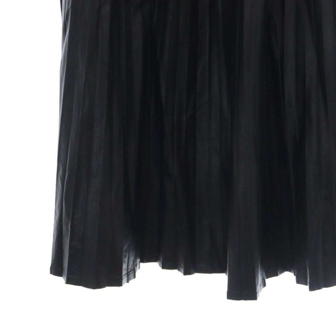 NOLLEY'S(ノーリーズ)のノーリーズ ソフィー フェイクレザー プリーツスカート ロング 38 黒 レディースのスカート(ロングスカート)の商品写真