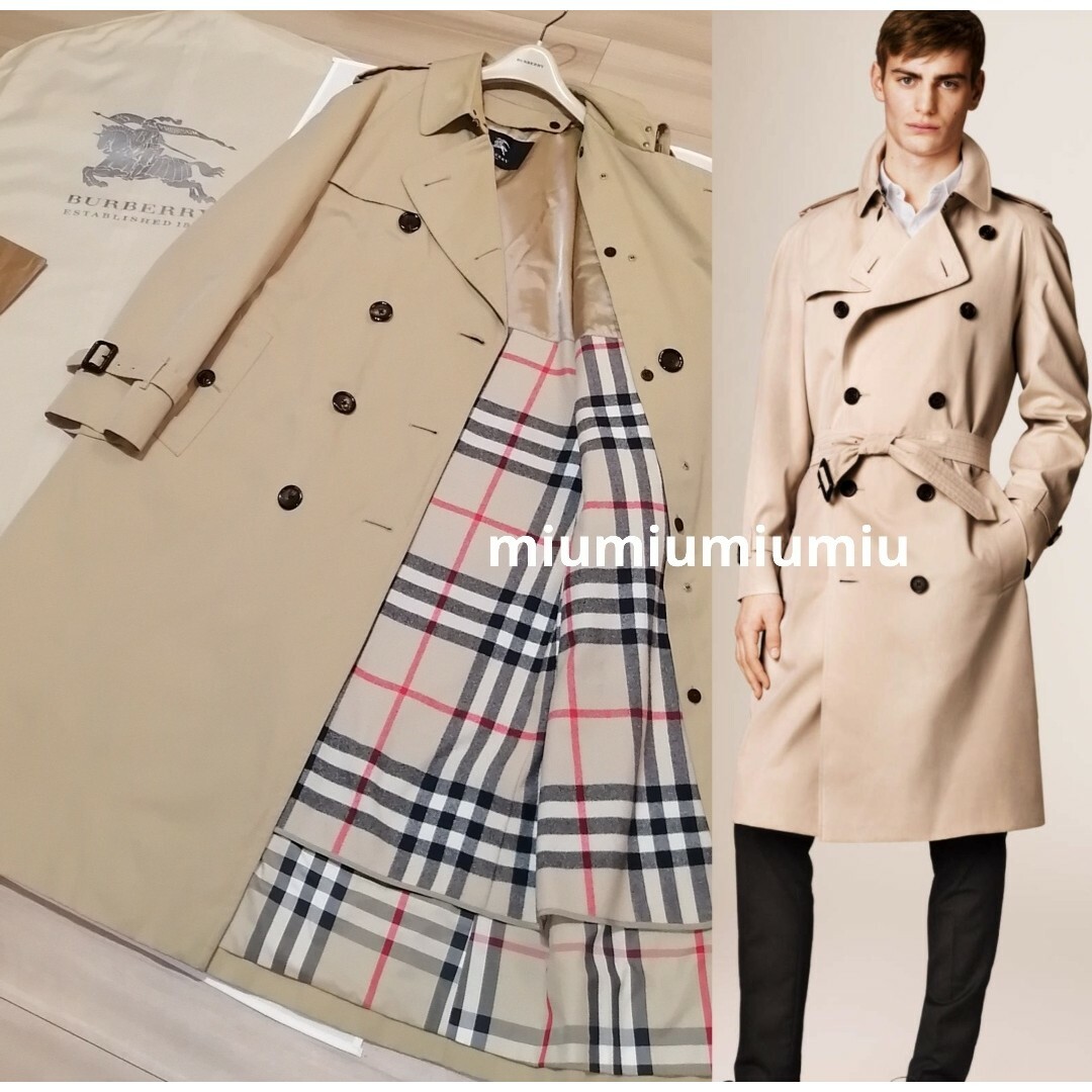 BURBERRY - 本物上質○ メンズライナー付きトレンチコート バーバリー