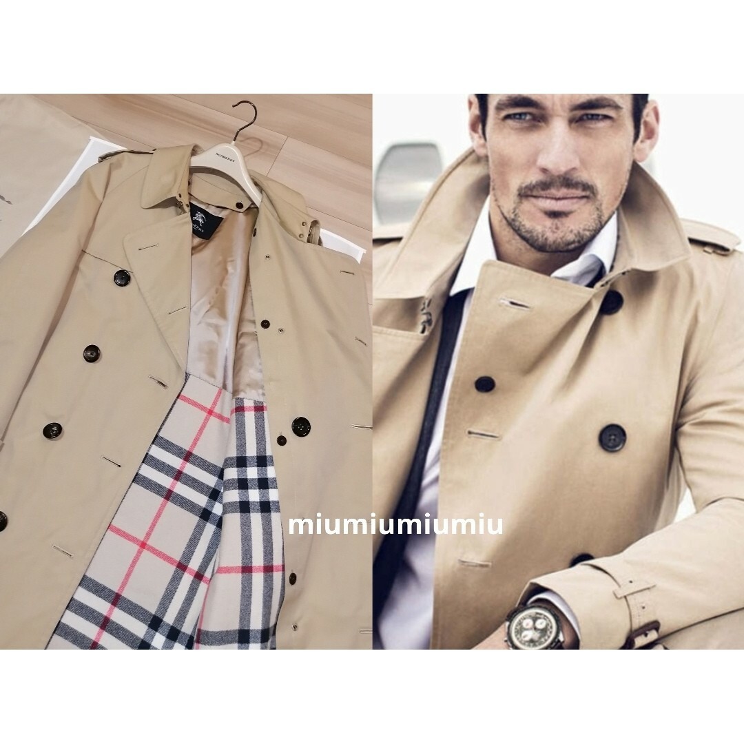 BURBERRY - 本物上質○ メンズライナー付きトレンチコート バーバリー