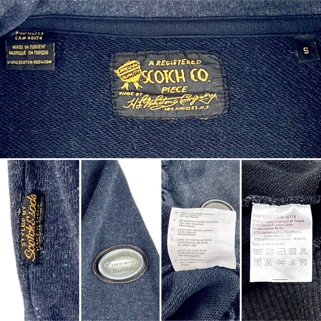 SCOTCH & SODA(スコッチアンドソーダ)の中古 SCOTCH & SODA Pコートタイプ スウェット ダブル ジャケット メンズのトップス(スウェット)の商品写真