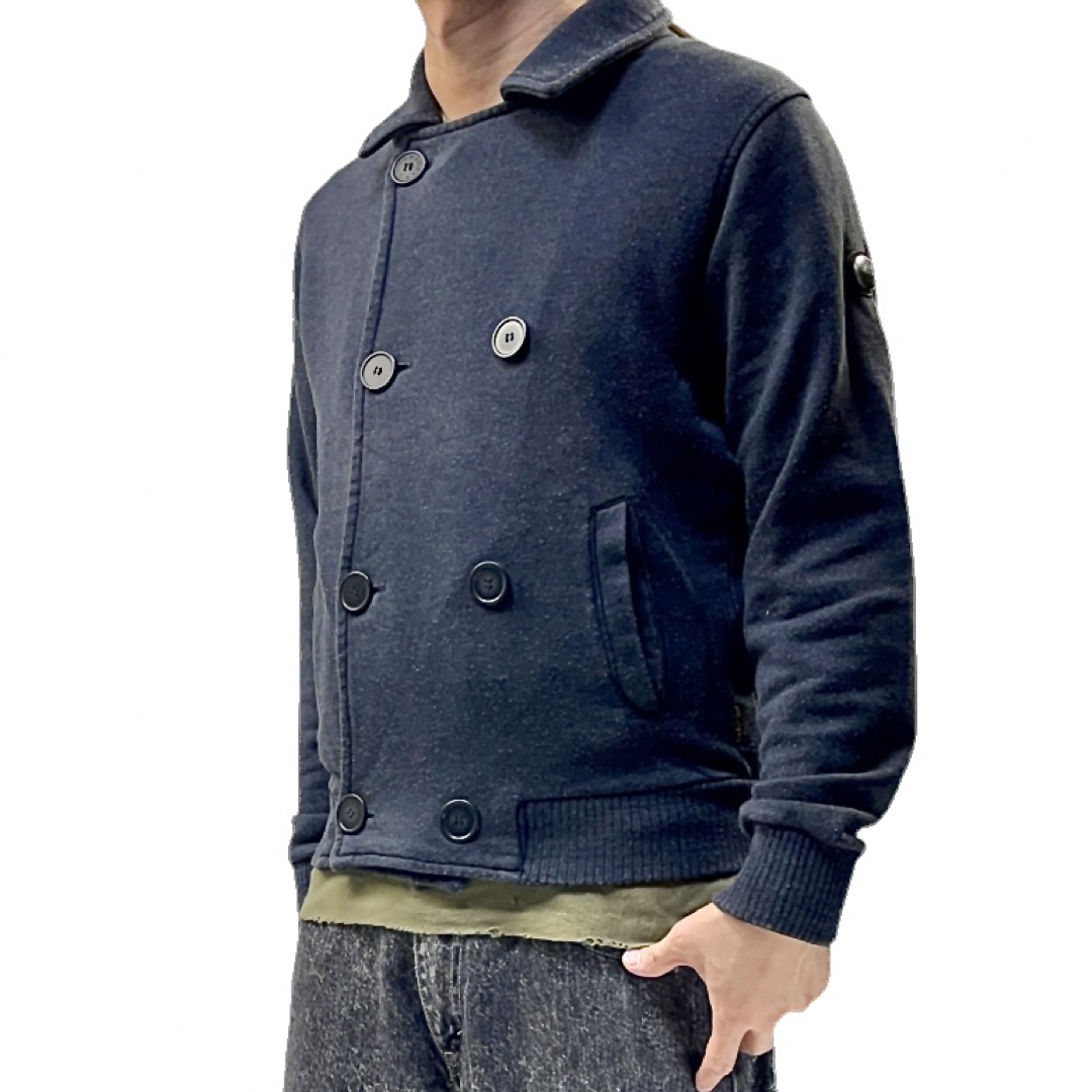 SCOTCH & SODA(スコッチアンドソーダ)の中古 SCOTCH & SODA Pコートタイプ スウェット ダブル ジャケット メンズのトップス(スウェット)の商品写真